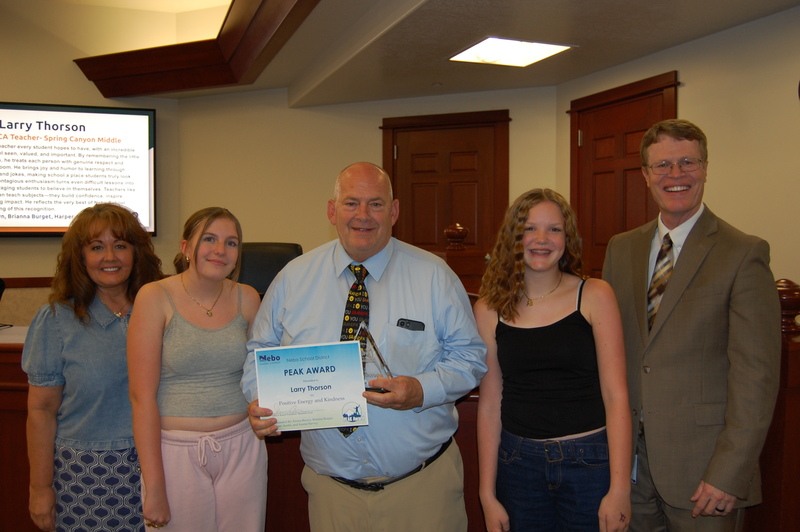 Larry Thorson PEAK Award Winner