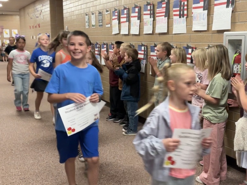 Students of the month for Sep