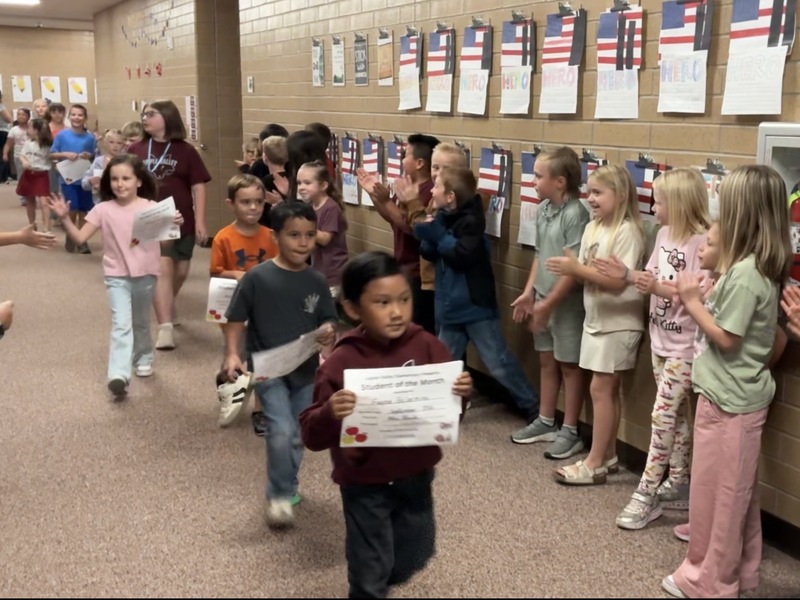 Students of the month for Sep