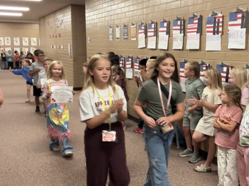 Students of the month for Sep