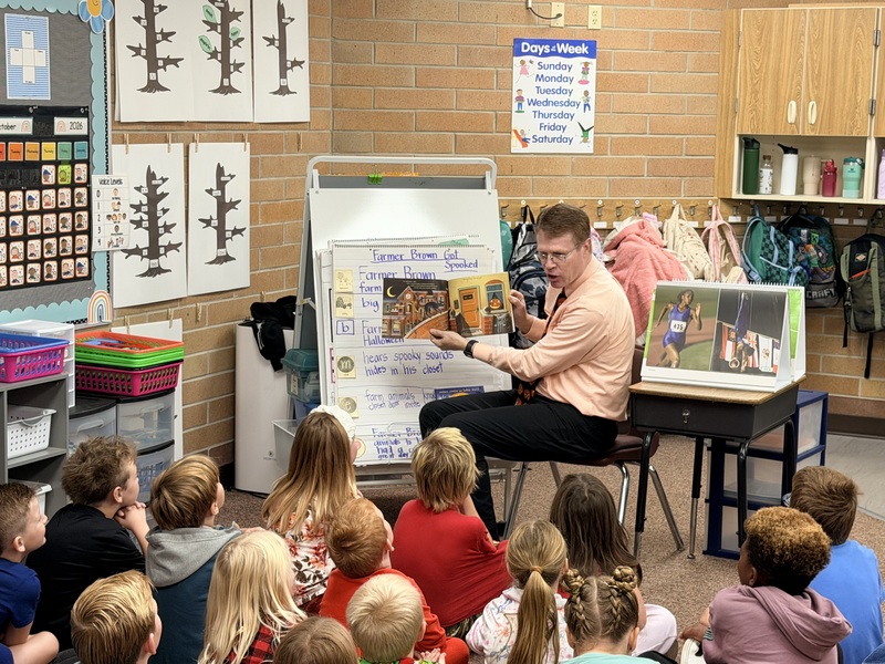 Superintendent Nielsen reading