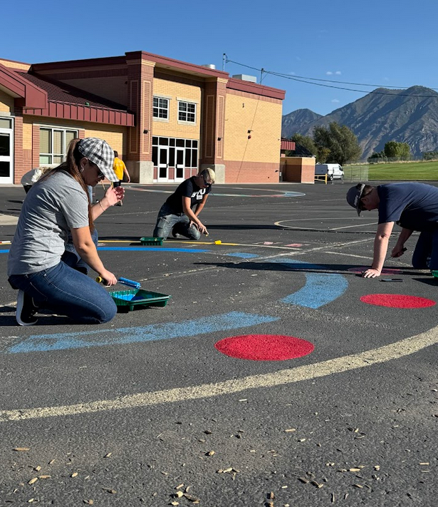 Painting playground games