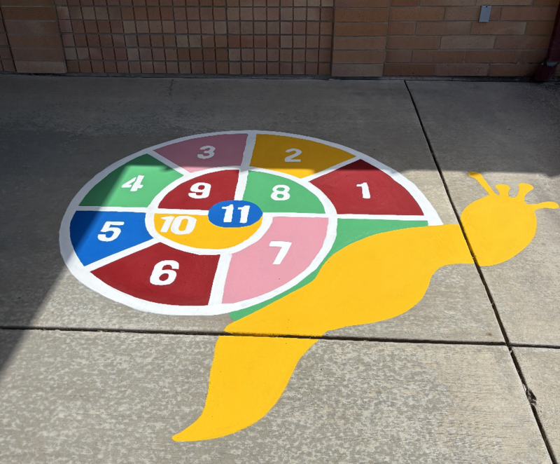 Finished snail number game