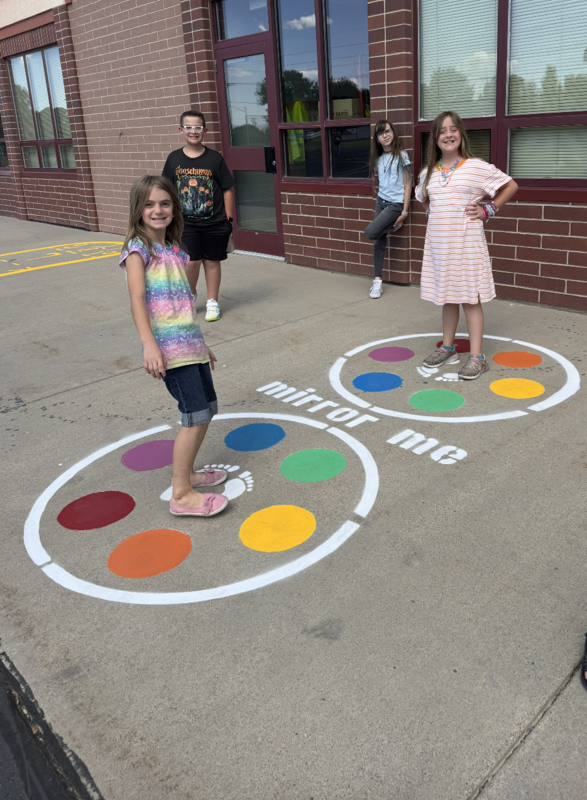 students playing with new color game