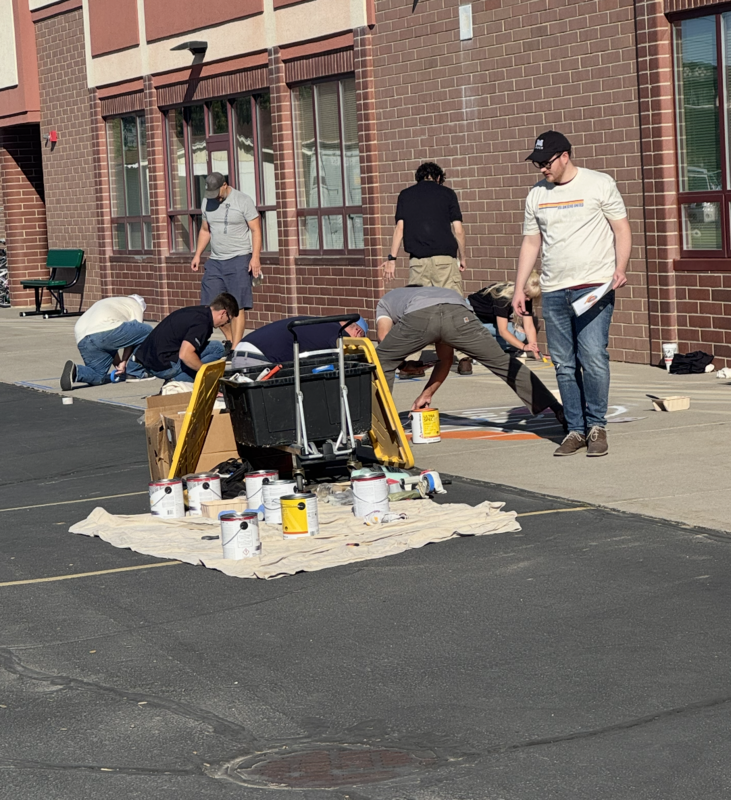 Painting playground games