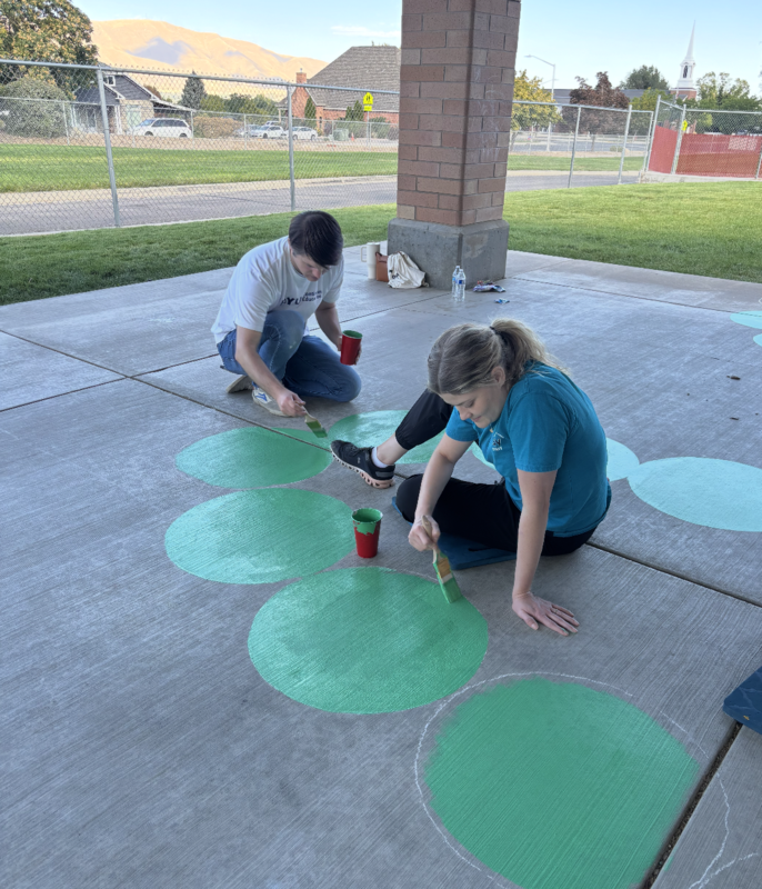 Painting playground games