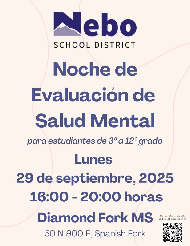mental health screener flyer in spansih