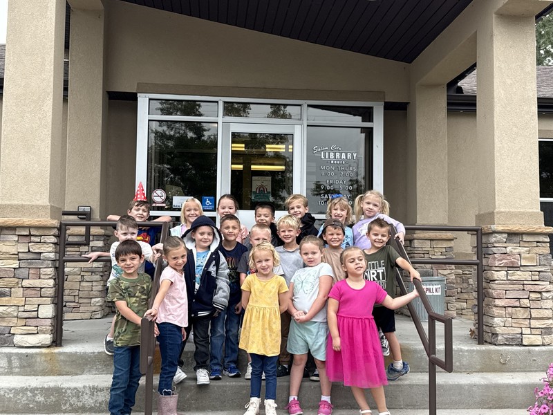 Mrs.  Brickey's class visits the library