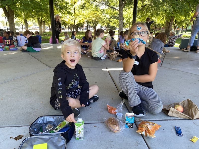 First grade exploring Springville