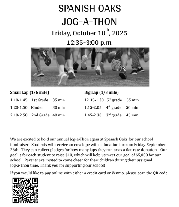 flyer for jog a thon