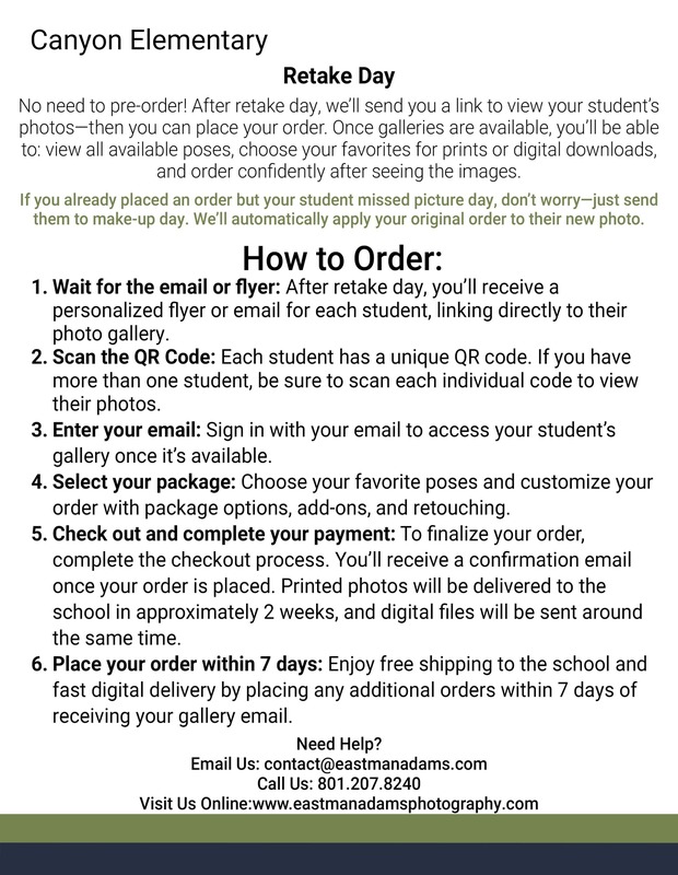 Information about ordering photos