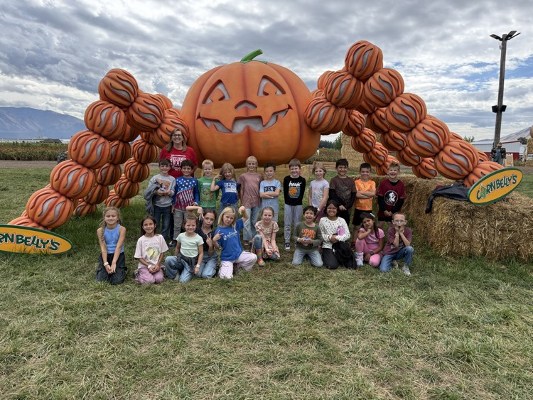 class at pumpkin patch
