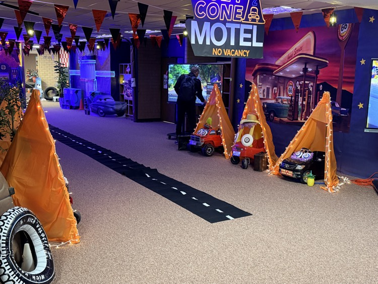 cone hotel from cars