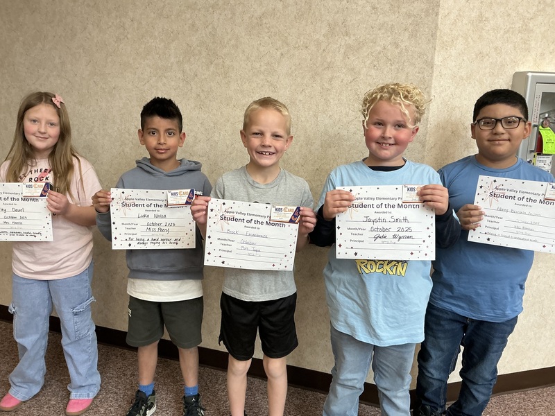 Oct students of the month