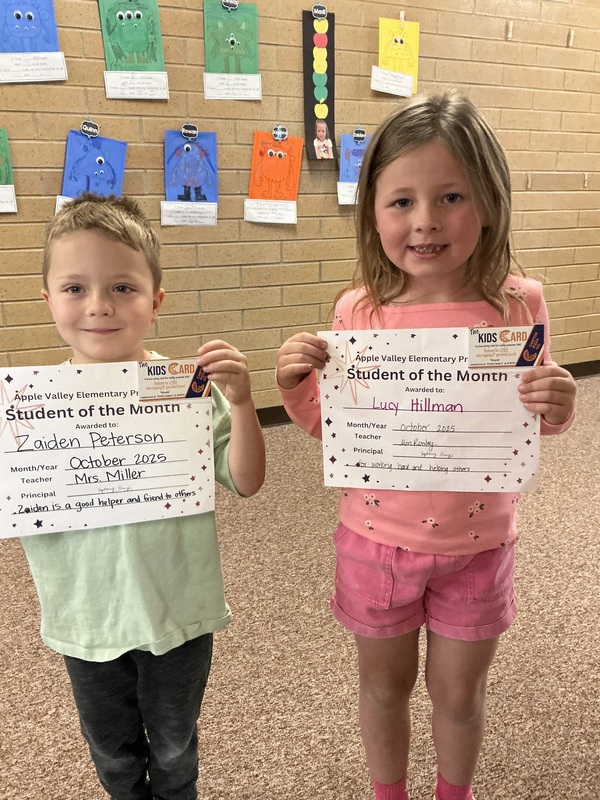 Oct students of the month