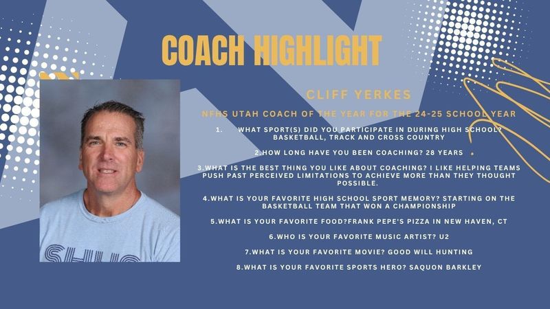 Cliff Yerkes- NFHS Coach of the year 2024-2025