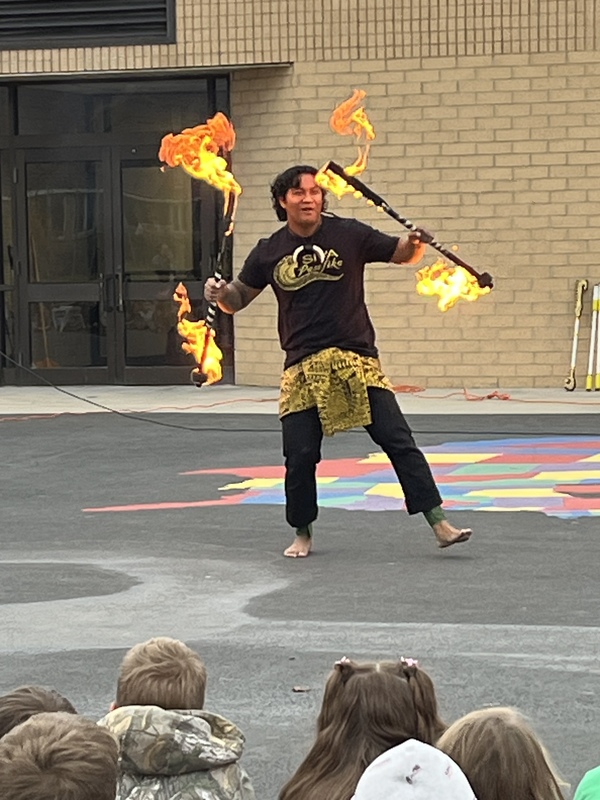 Fire dancer