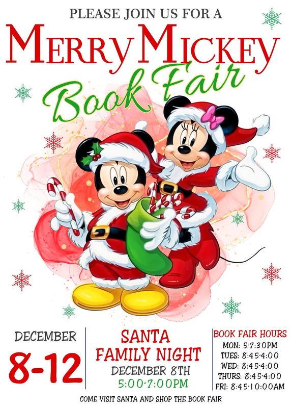 Merry Mickey Book Fair - Christmas Mickey and Minnie images