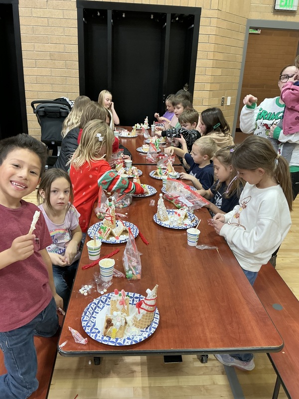 1st grade gingerbread houses