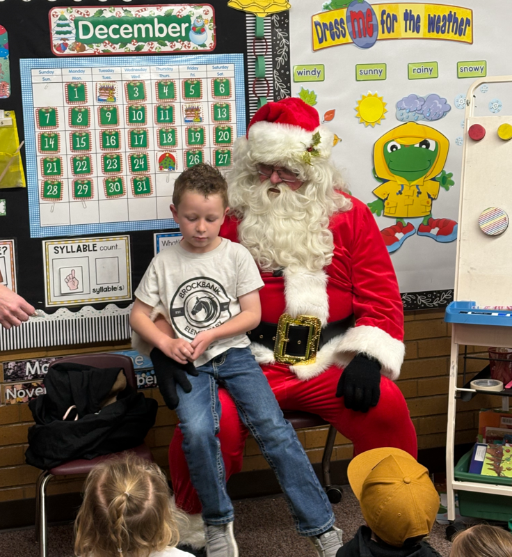 Santa Visits Brockbank