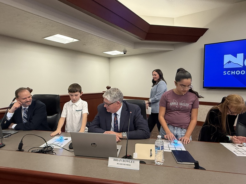 Apple Valley presents at District Board meeting