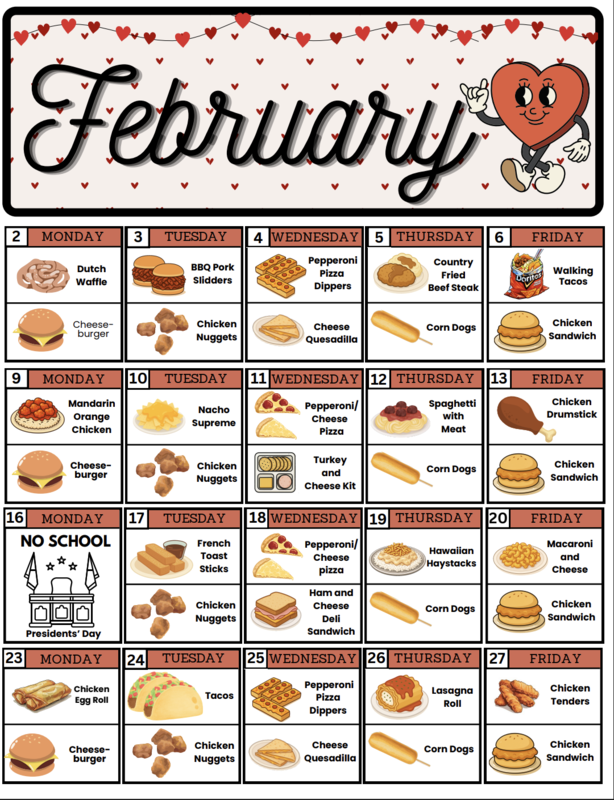 Lunch Calendar