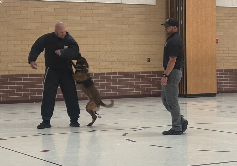 K-9 Dog and Officers