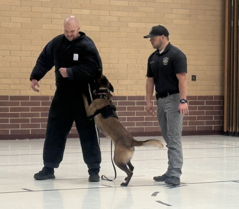 K-9 Dog and Officers