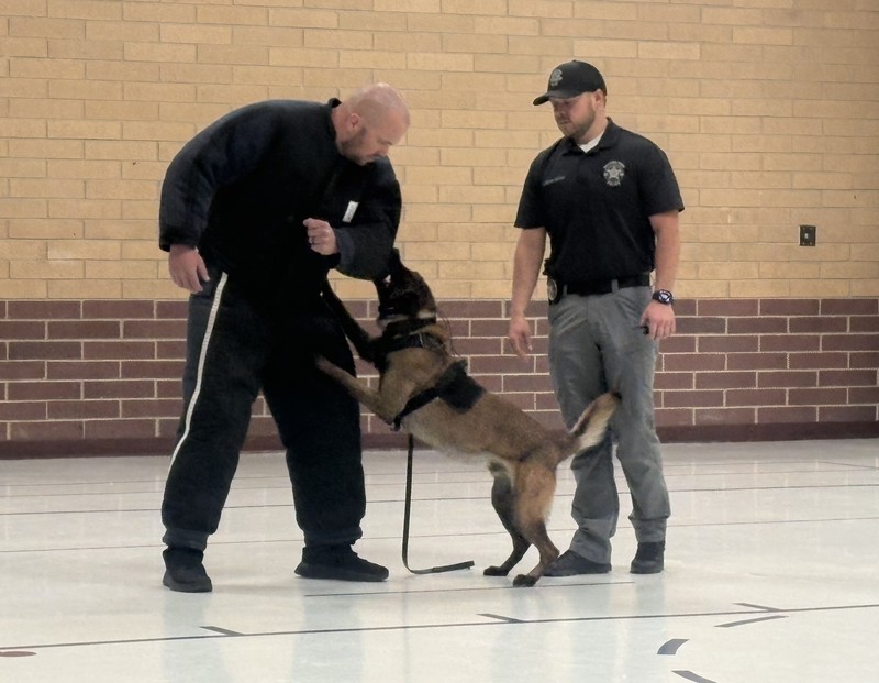 K-9 Dog and Officers