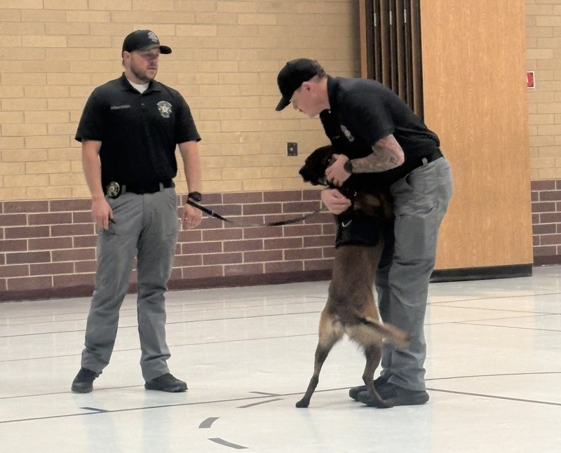 K-9 Dog and Officers