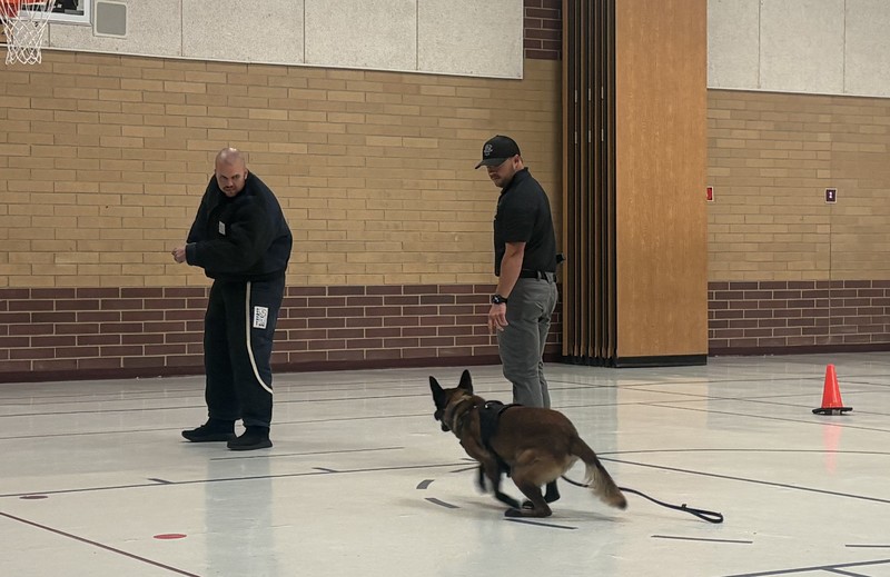 K-9 Dog and Officers