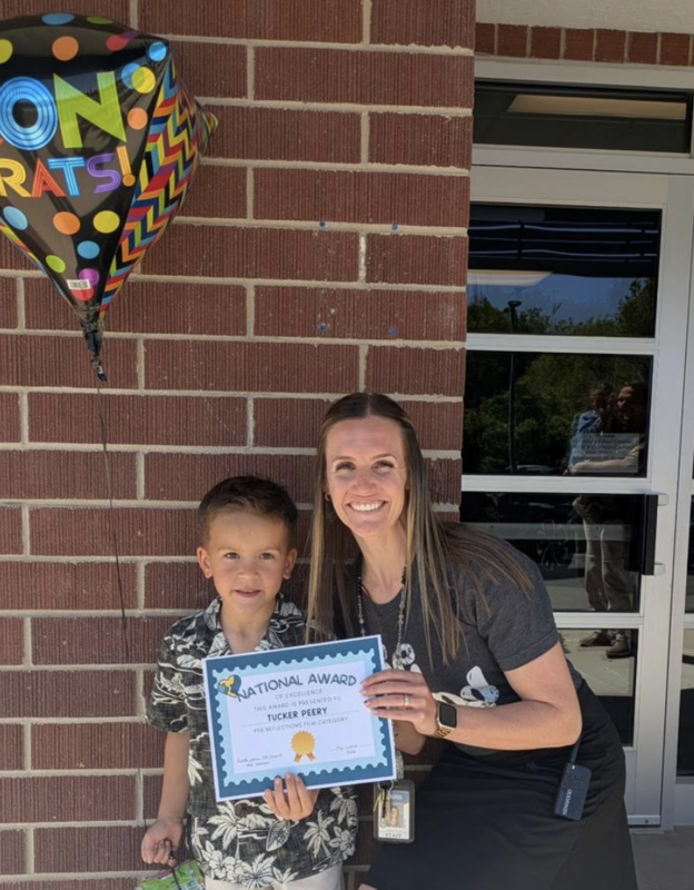 Tucker with Mrs. Youd
