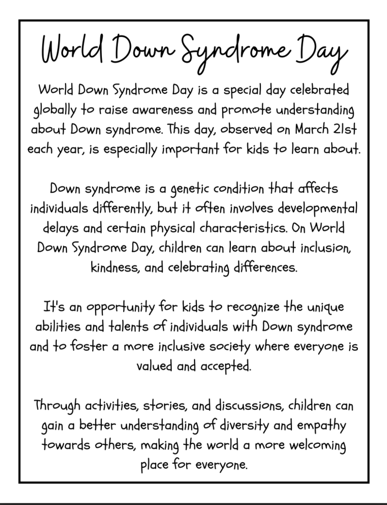 World Down Syndrome Day