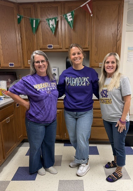 Carrie Crum-English 10/Photography/Journalism, Jeri Rubey- Administrative Assistant, Jackie Moyer- Activities Dept. Secretary/Technology Assistant