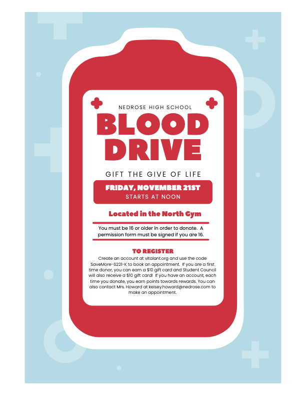 Blood Drive Event Flyer