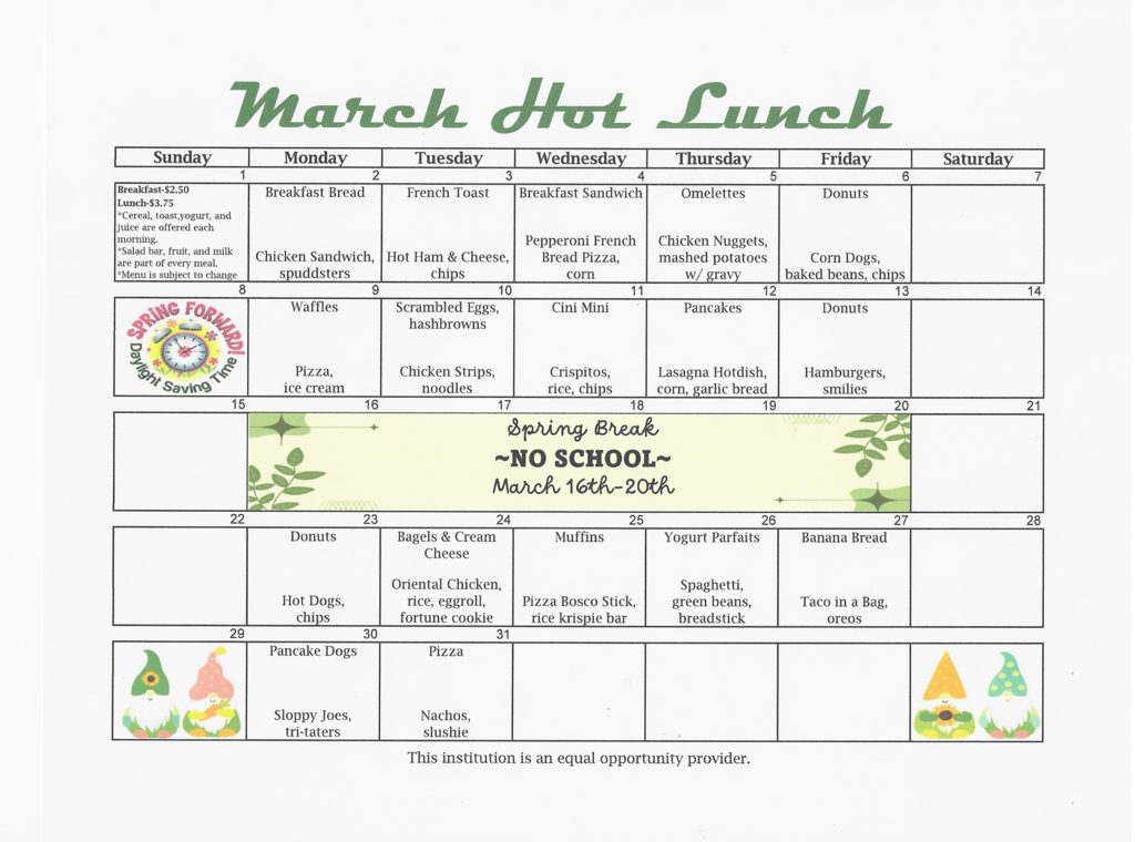 March Menu-updated