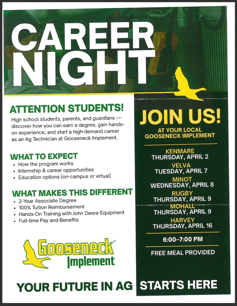 Gooseneck Career Night Flyer