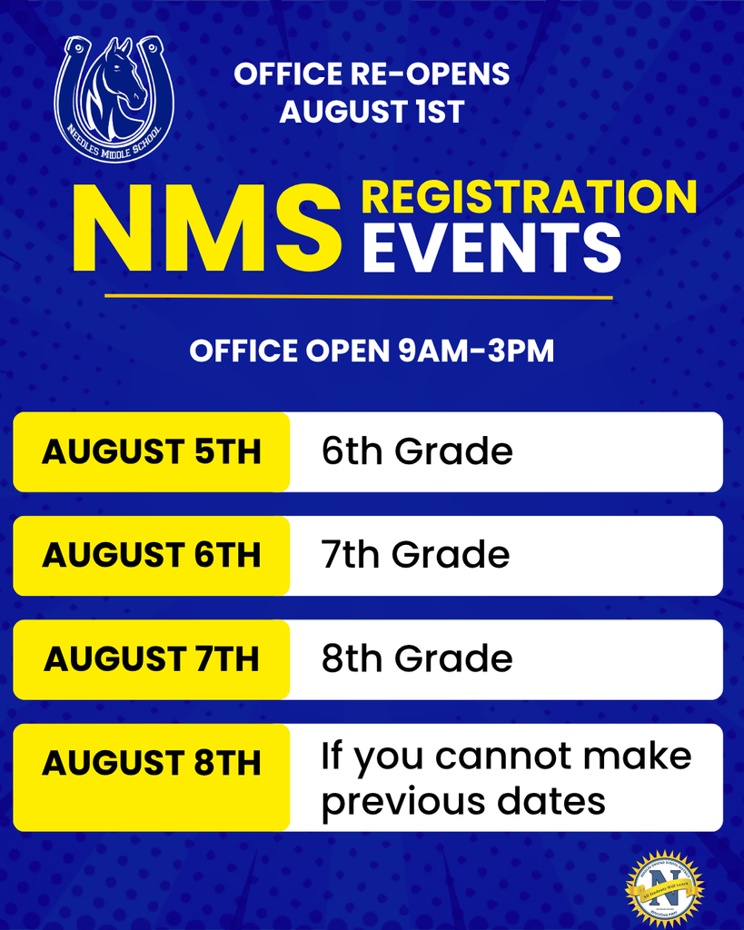 NMS registration dates.