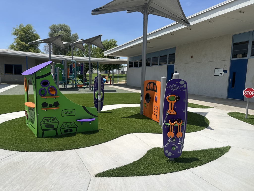 Photo of playground equipment newly installed at our Head Start Campus