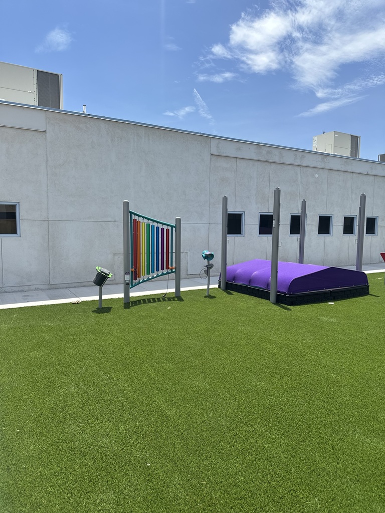 Photo of playground equipment newly installed at our Head Start Campus