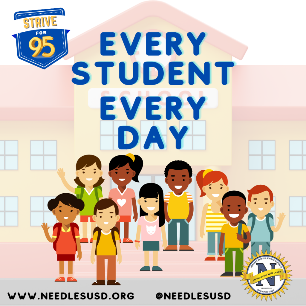 cartoon students in front of school.