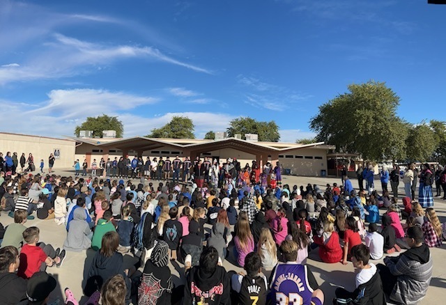 students dancing and singing