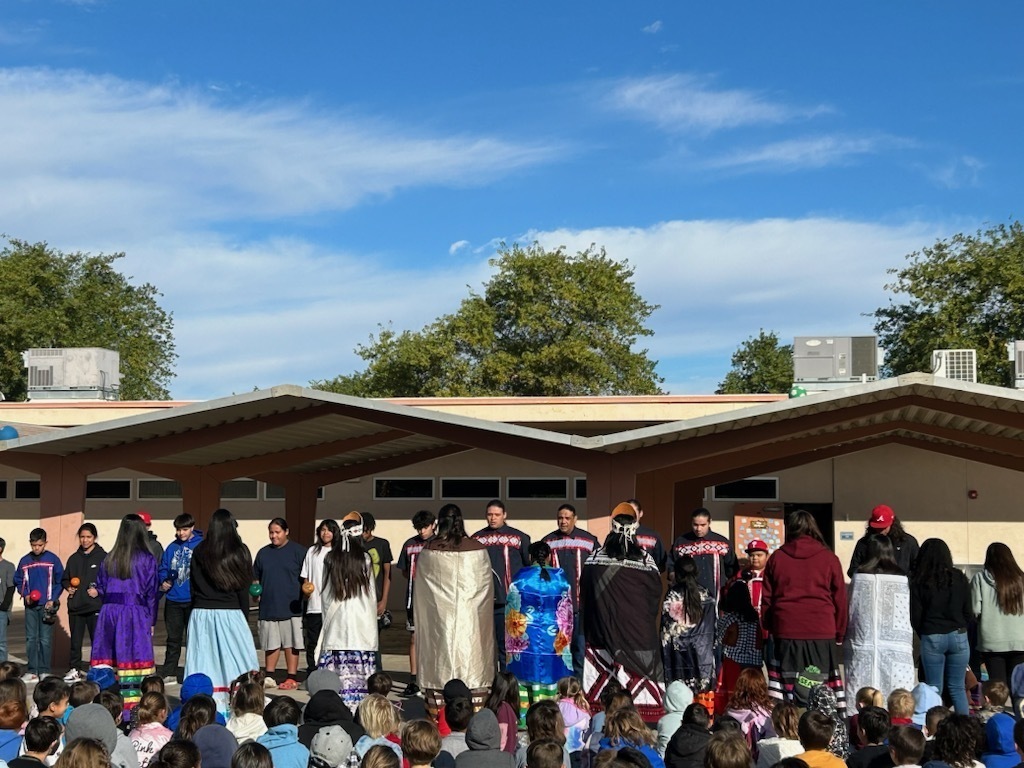 students dancing and singing