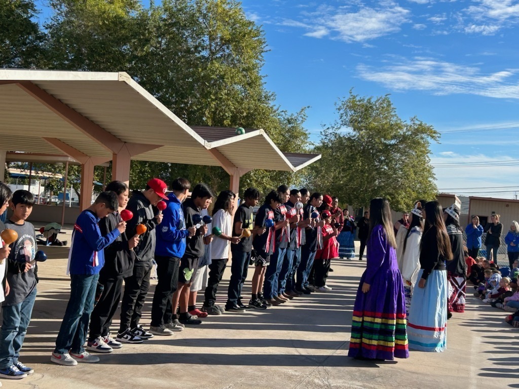 students dancing and singing