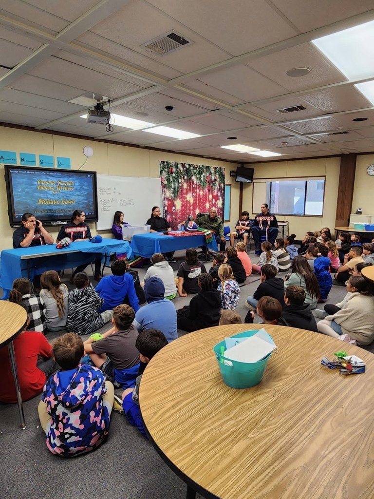 Students watching presentation