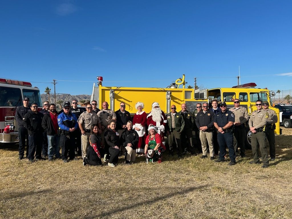 Santa with first responders