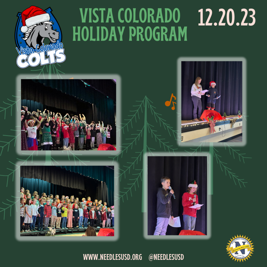 students doing holiday performance