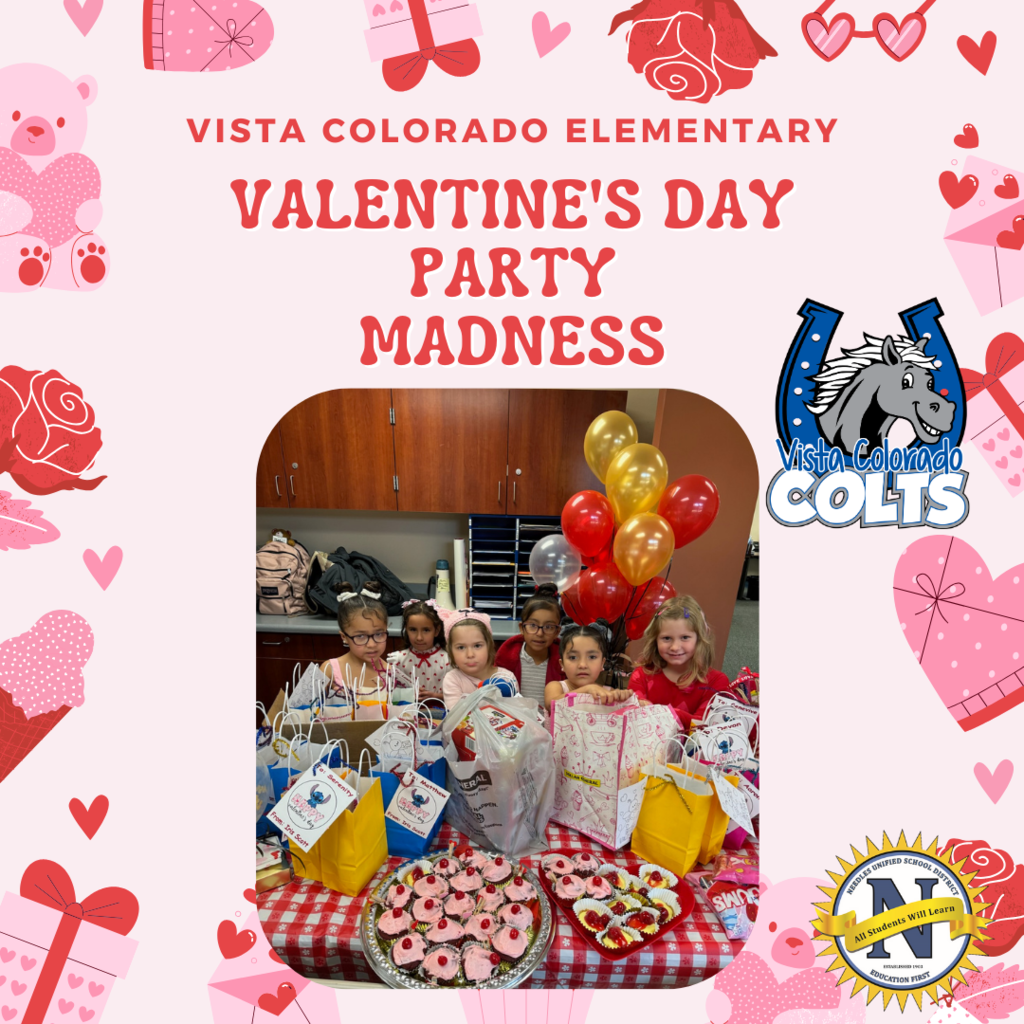 Students with Valentine's treats.