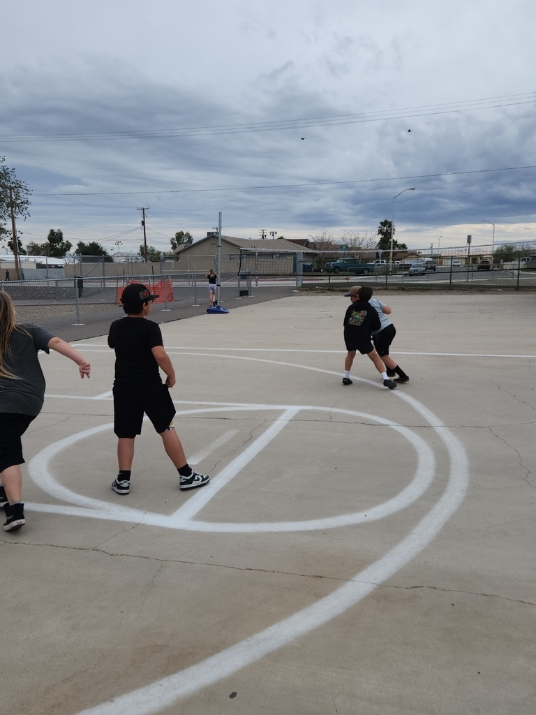 Students playing basketball