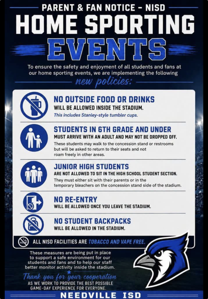 BlueJay Stadium Policies